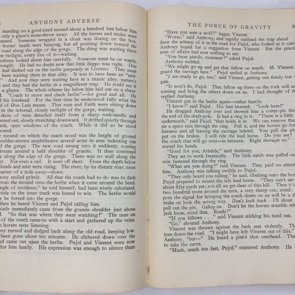 Vintage 1933 Anthony Adverse Hervey Allen Hardcover Historical Fiction Ex Libris - Picture 10 of 14